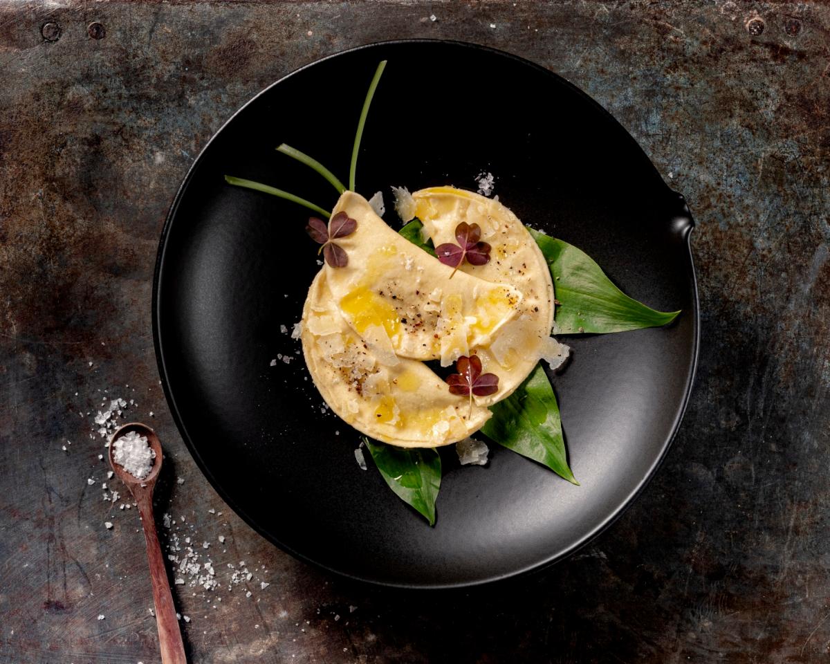 Teigtaschen mit Bärlauch