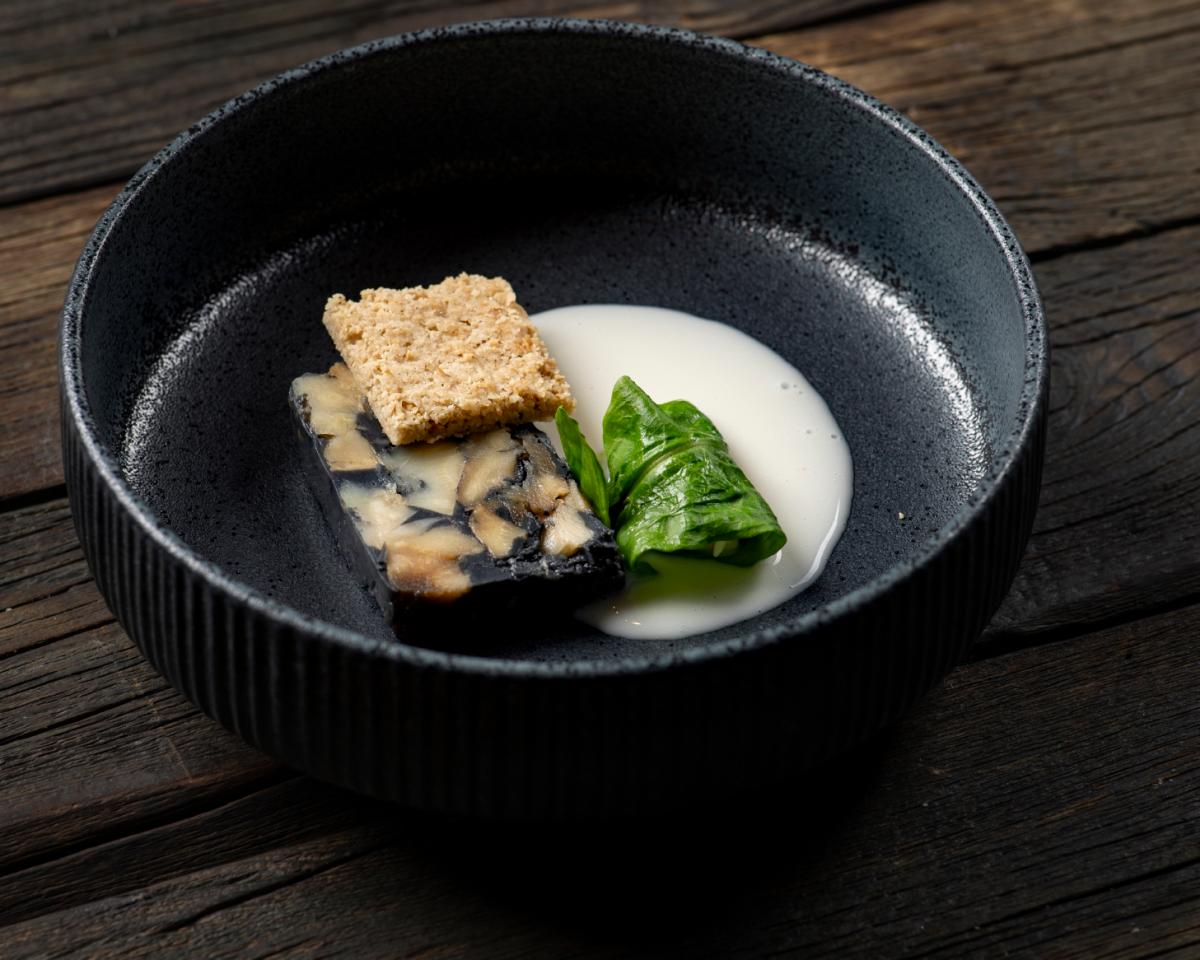 Sellerie-Terrine mit Haferkeks