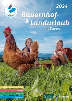 Poster für Katalog - Bauernhof- und Landurlaub in Bayern 2024