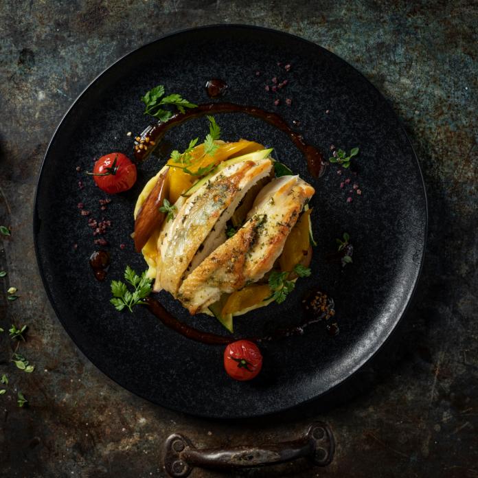Rhöner Land-Hähnchen mit mediterranem Gemüse